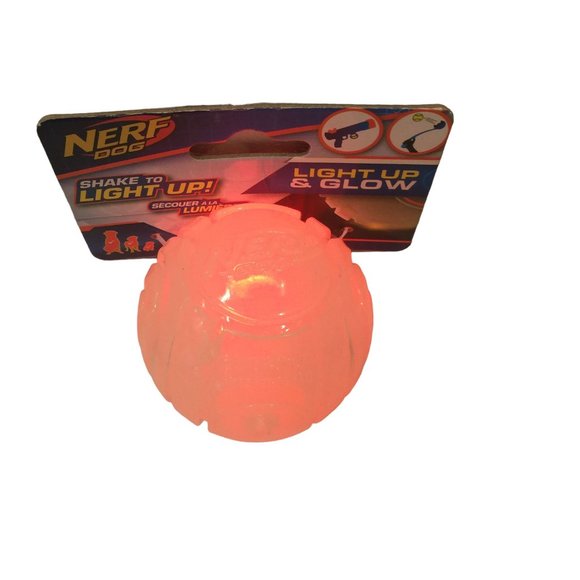 NERF DOG Shake to Light Up! Rubber Interactive LED Lighted Ball - Picture 5 of 5